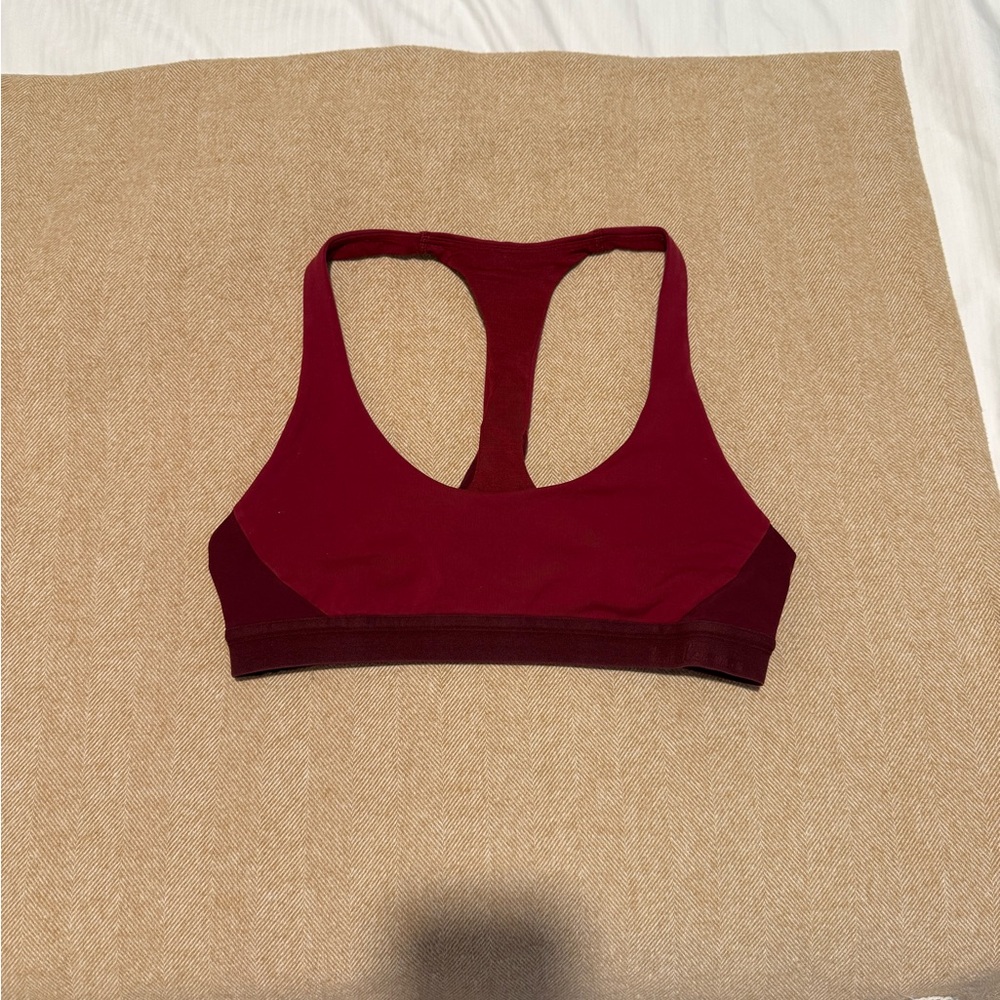 Lululemon Athletica Deep Red Sports Bra